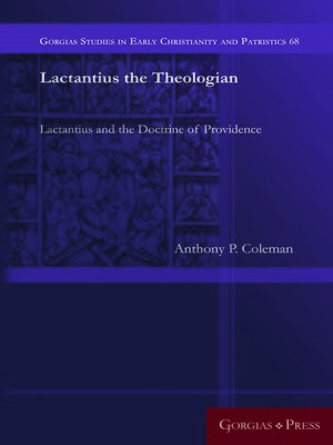 cover image of Lactantius the Theologian
